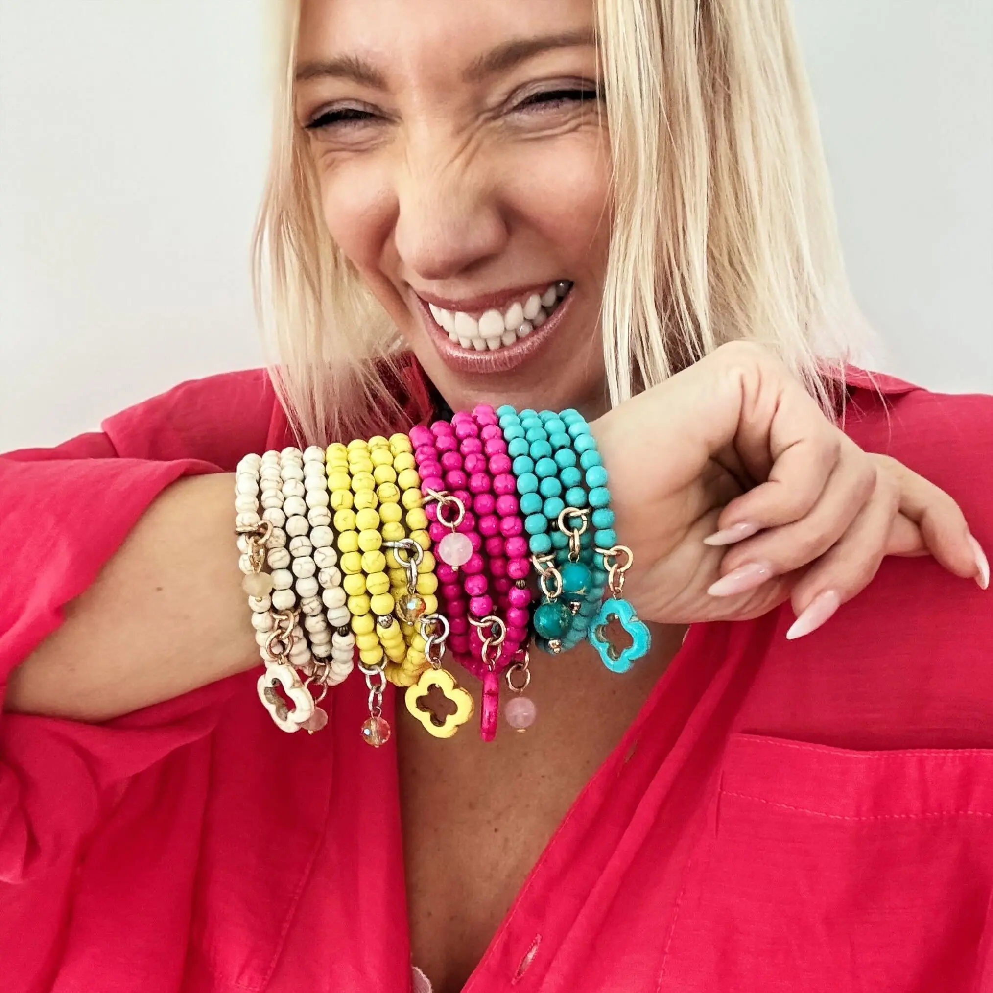 Howlite Wrap Bracelet - Elegant Design with Lightweight Material, Ideal for Everyday Wear Handmade Jewelry