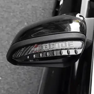 2PCS Automotive Carbon Fiber Rearview Mirror Rain Eyebrow Guard Modification Universal Car Reversing Mirror Rain Patch and Rearview Mirror Sun visor - Easy Installation without Drilling, Improving Vehicle Appearance Car Accessories