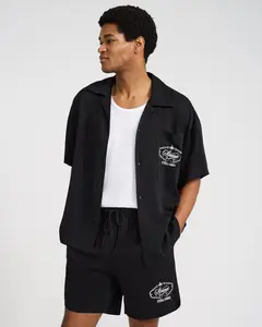 Express Eternal Summer Drawstring Elastic Waist Black Shorts