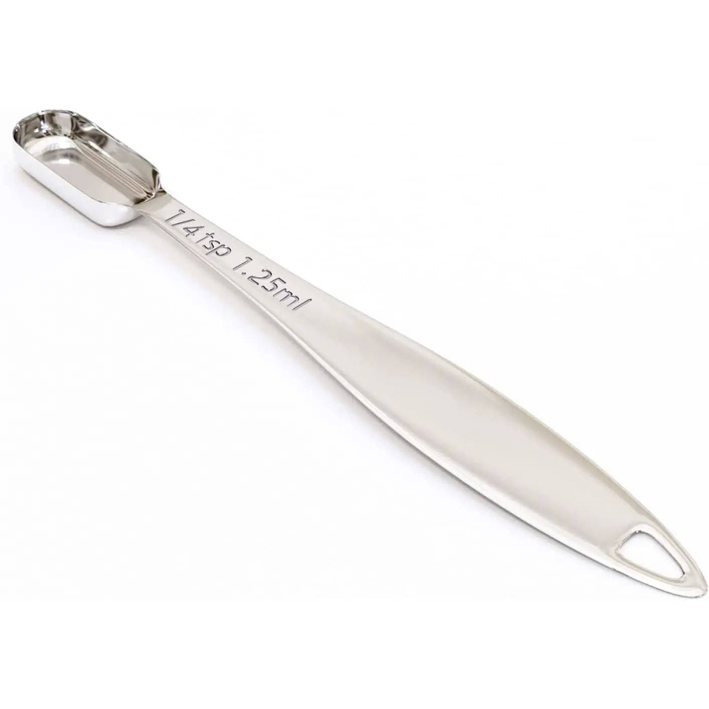 1 count 1/4Teaspoon (1.25ml) Single Measuring Spoon, Individual Stainless Steel Long Handle Measure Tablespoon Only