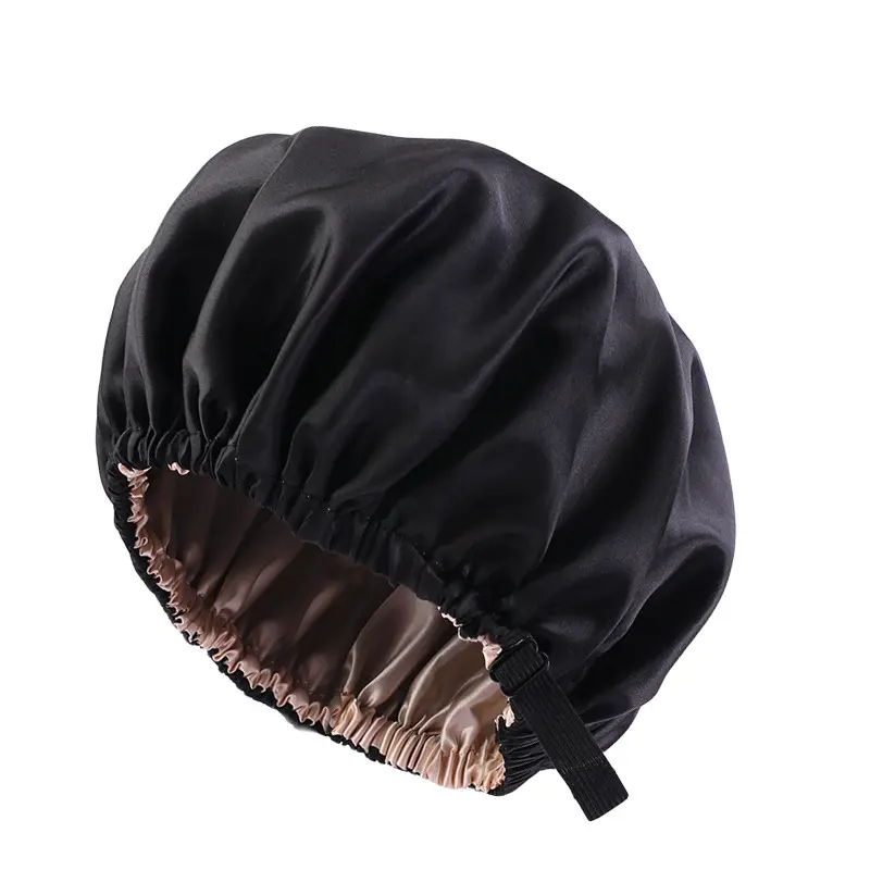 Silk Bonnet for Sleeping Double Layer Satin Adjustable  display picture 2