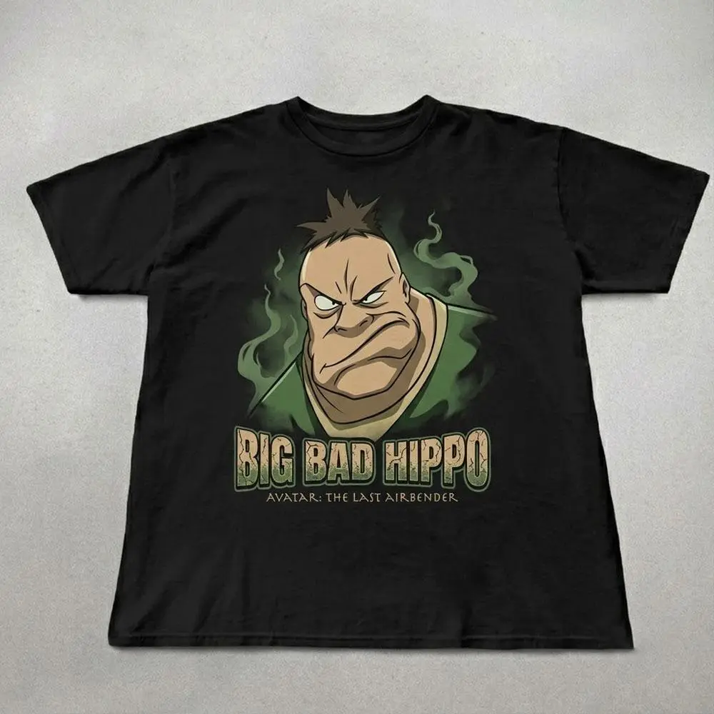Avatar Big Bad Hippo Vintage Graphic Tee, Retro Creature T-Shirt, Heavy Cotton Apparel