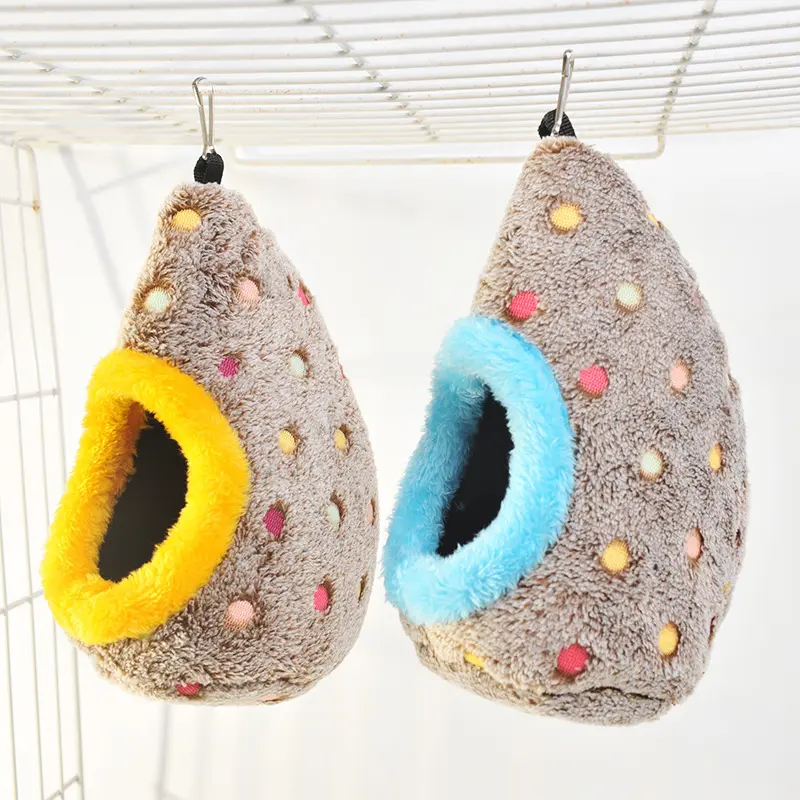 Cozy Pet Winter Hammock 2pcs Bird Parrot Nest Warm Cotton Nest Hanging Parrot Cage Supplies Bird Accessories Birds House jaulas para pájaros