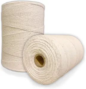 Paper Farms Premium 8/4 Poly Cotton Warp Thread Natural Off White 800 Yards Durable Loom Warp Yarn for Weaving Carpet Tapestry Rug Blanket Pattern