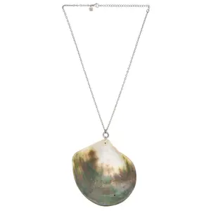 petit moments Abalone Shell Necklace in Silver
