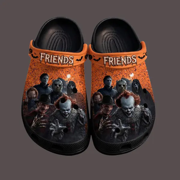(No Box) Halloween Gift Clogs, Halloween Party Shoes, Bold Graphic Slip On Clogs for Adults