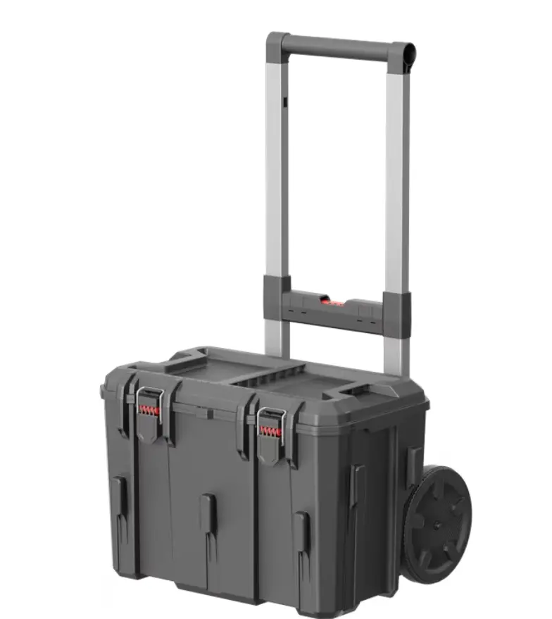 Hyper Tough Hyper Stack Heavy Duty 3 Piece Modular Rolling Toolbox System, Black