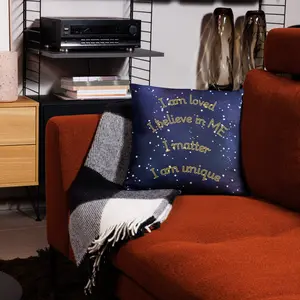 “Galactic Confidence” Starry Night Pillow
