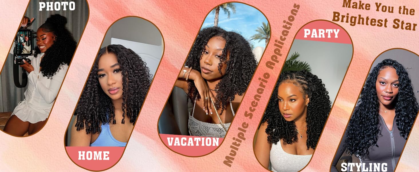 [Cheapest] Mamushow Feather Crochet Human Hair Bundles for Miracle Knots Human Hair Burmese Curly Pre-Separated 50g/Pack Reusable Invisible 100% Virgin Human Hair Crochet Extensions Natural Black #TiktokShopSpringGlowUp #HairTok#Summervibes