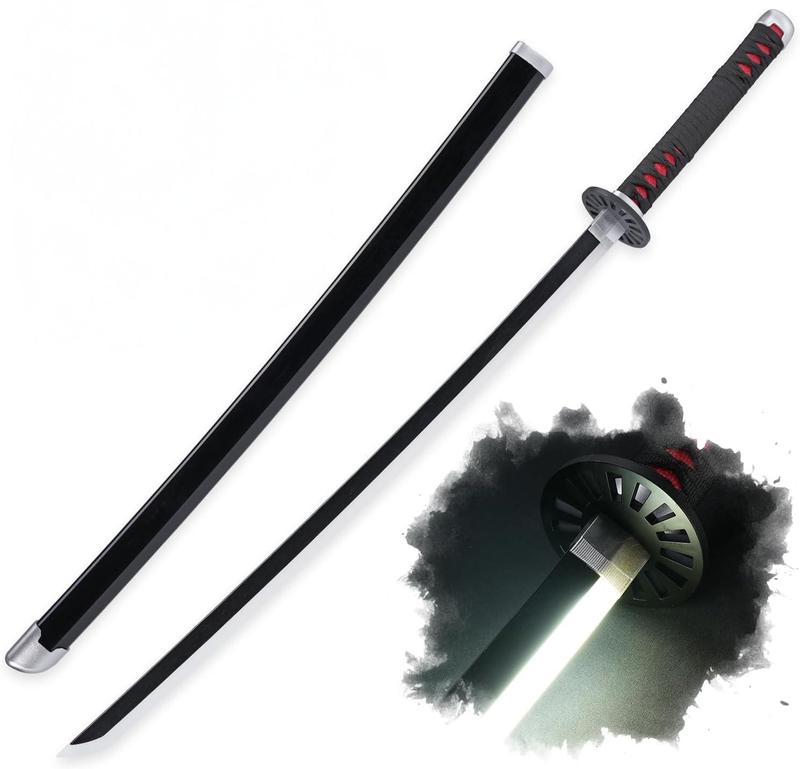Swords Republic Light-Up Demon Slayer Katana 41 Inch Collectible Gift with Rechargeable USB Lightsaber Retractable Neopixel Lightsaber & Supplier Warranty