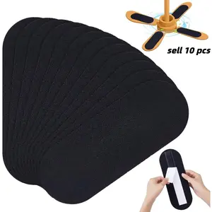 Ceiling Fan Filters for Blades,  10 pcs Ceiling Fan Air Purifier Pads, Black Fan Air Purifier Pads Ceiling Fan Blade Filters for Home Office Common Household Contaminants