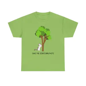 Tree Scratcher T-Shirt – Cat + Nature Lovers Earth Day Tee