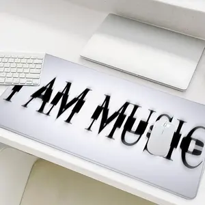 Minimalism Design Large Gaming Mouse Pad, Office Desk Accessories, Non-slip Rubber Base Stitched Edge Desk Pad for Desk Laptop Desktop, Gaming Mousepad(Pad Only)