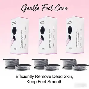 Electric Foot File Replacement Sandpaper Discs Set, 180pcs Reusable Pedicure Grinding Plates, Round Disks for Callus Removal