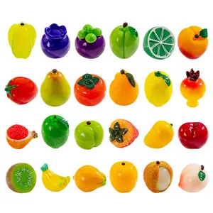 Simulated mini food toy fruit cute pieces accessories resin blind bag small parts stationery gift decorative ornaments