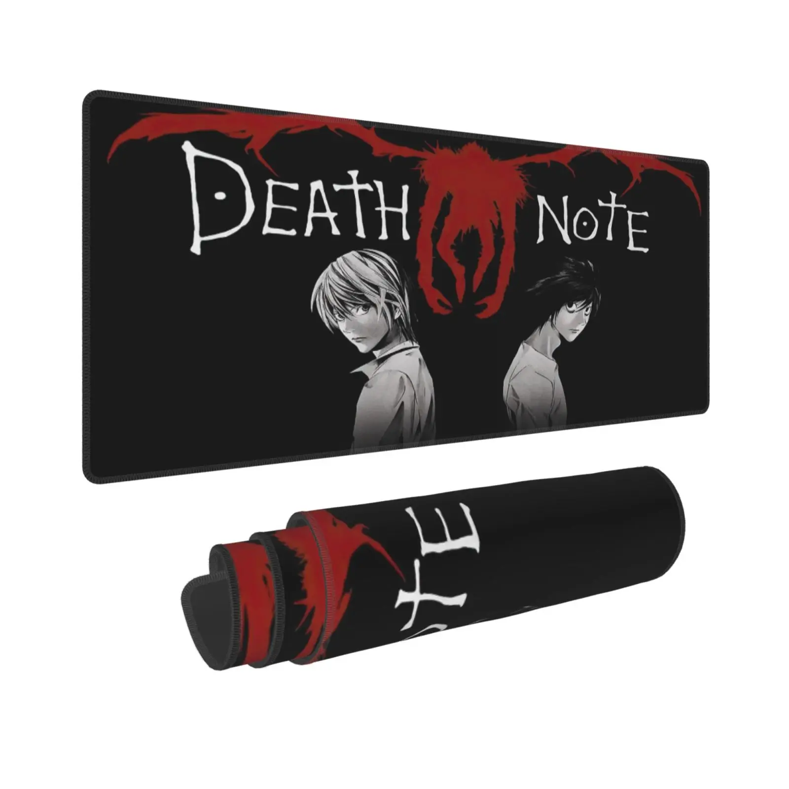 Death Note Anime Mouse Pad - 11.8×31.5 in Gaming Accessories, Durable Non-Slip Desk Mat for Gamers, Stylish Dark Design
