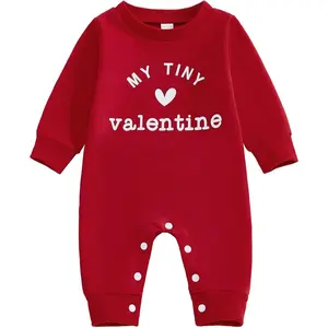 Newborn Baby Boy Fall Winter Clothes Long Sleeve Romper Jumpsuit Cute Infant One Piece Outfit