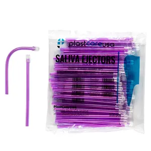 1000 Purple Disposable Dental Saliva Ejectors - Latex Free (10 Bags of 100)