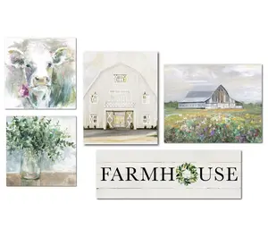 Courtside Market Clam Farmhouse 5-Piece Canvas Set