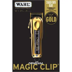Wahl Professional 5 Star Cordless Magic Clip Gold 8148-700 – Precision Cutting with Premium Gold Finish