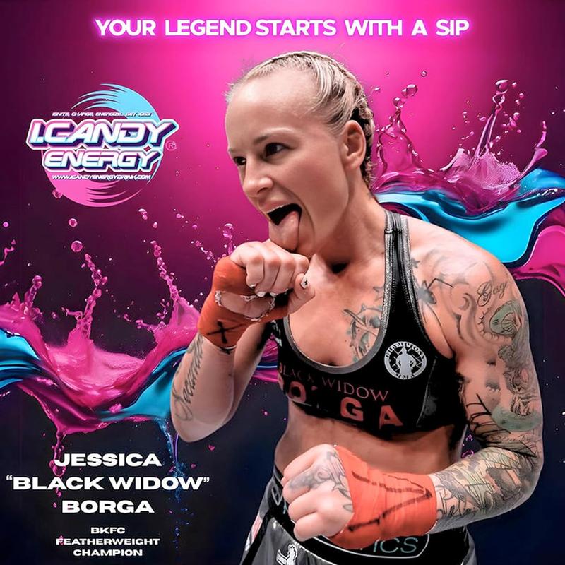 I.CANDY Energy Drink Sugar Free Cotton Candy Flavor Caffeine Infused 4-Pack 12 Fl Oz Perfect for Hustle Grind & Party Natural Caffeine from Green Tea Beverage