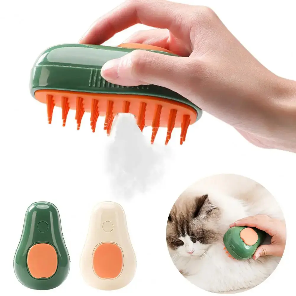 Steamy Cat Brush – Electric Self-Cleaning Steam Pet Grooming Comb