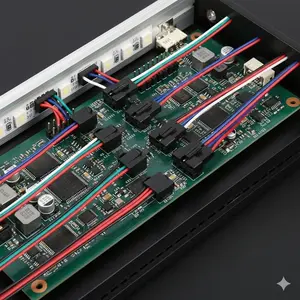 LED Strip Connectors 20/40-Pin, Extension Cables for 3528 5050 RGB RGBW Light Strips, Universal Male/Female Adapters for Multi-Row LED Tape Lighting