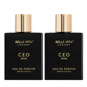 Bella Vita Luxury's CEO Man x 2 |  Eau De Parfum | Lemon, Lavender, Tonka & Agarwood | Long Lasting Perfume for Men | 15% Perfume Oil Concentration | Vegan Perfume | 3.3 Fl.oz