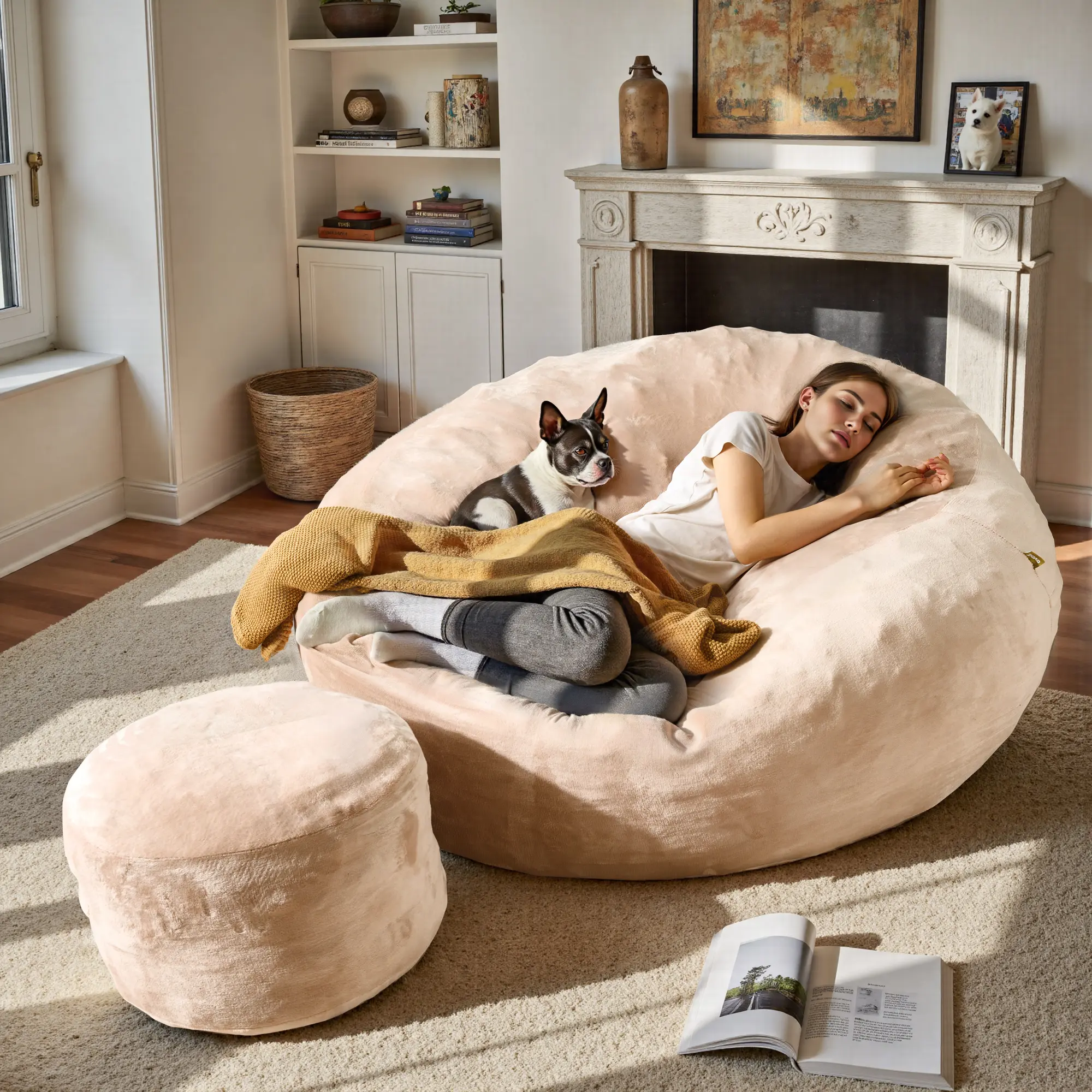 Beige Flannel, Cat-Scratch Resistant