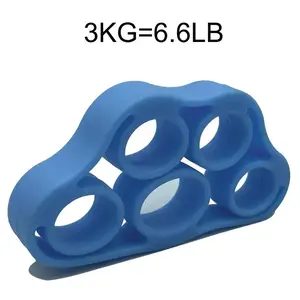 Silicone Finger Gripper Gym Hand Grip Resistance Band Wrist Stretcher Elastic Fi