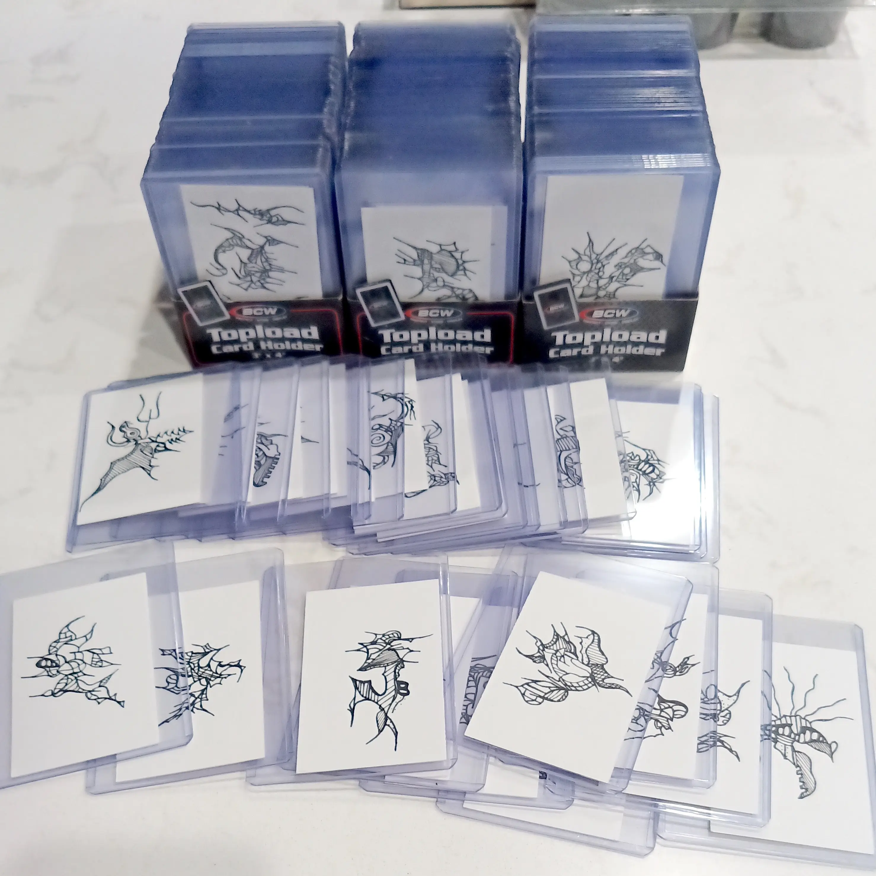 Mini Abstract Ink Drawings - Originals