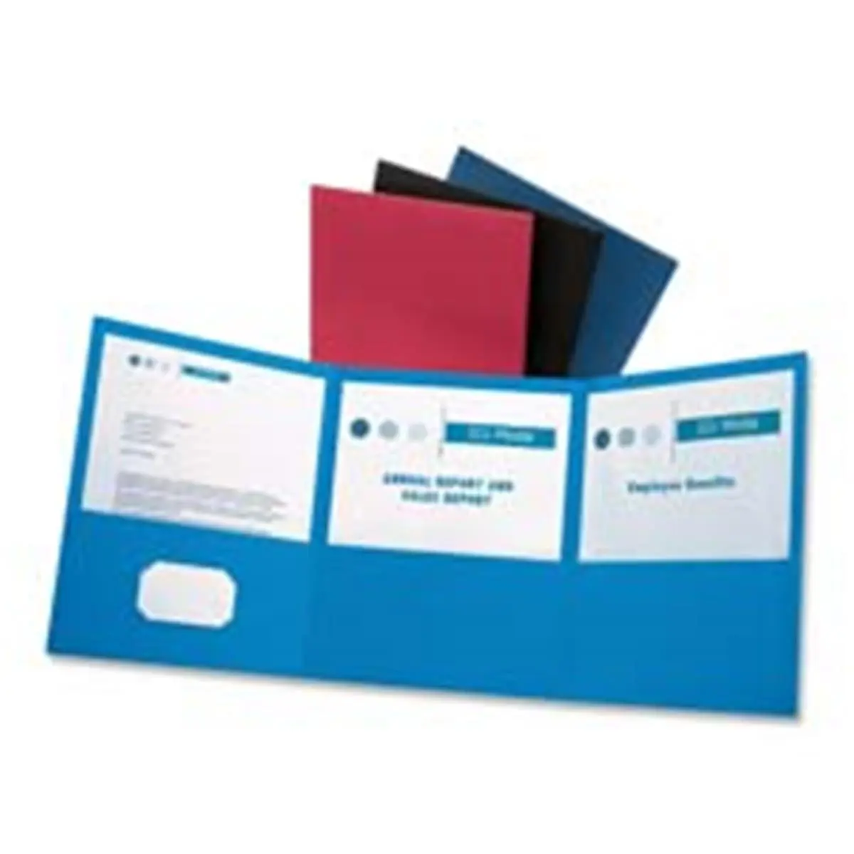 Oxford 3-Fold Pocket Folder, Fold-Up Office Filing Accessory, Letter Size Document Organizer, 150-Sheet Storage Holder (50 Percent More Sheets Capacity), Office Stationery