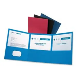 212 MAIN Tri-Fold Pocket Folder, Office Supplies Document Organizer, Files Organizer Storage Holder, Holds 150 Sheets, Letter Size, Black