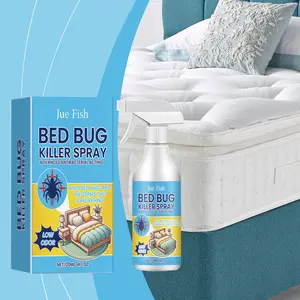 Powerful Jue-Fish Bug Spray, Indoor Daily Use Spray Against Bed Bugs, Lice and Mites, Ideal Protection for Beds, Bedrooms and Student Dormitories