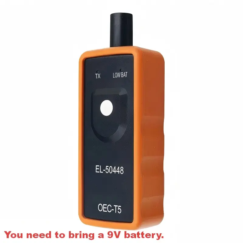Car Tpms Reset Tool El-50448, Tire Pressure Monitoring System Relearn Tool, 315/433 Mhz, Compatible with Most Vehicles, Compatibility, Abs Material, Requires 9v Battery