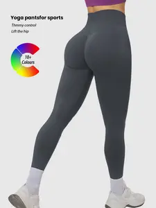 Women's High-Waisted Yoga Pants, Form-Fitting Sportswear, High Waist Activewear, Butt Lifting & Tummy Control, Ideal for Outdoor Activities, Skin-Friendly, Breathable, Bare-Like Feel, High Waisted Leggings, Workout Bottoms