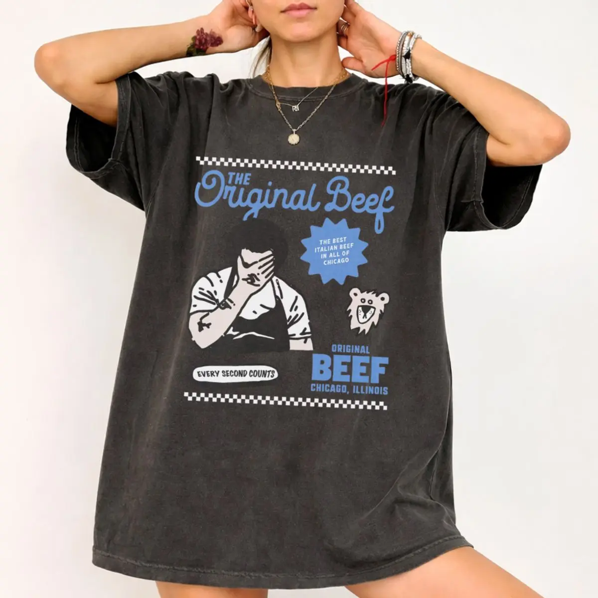 Comfort Colors Original Beef Of Chicagoland T Shirt, Retro Carmi Bear Restaurant Graphic Tee, The Bear Show Season 2 Shirt, The Original Beef Restaurant Top , Unisex Garment-Dyed Tee, Classic Streetwear
