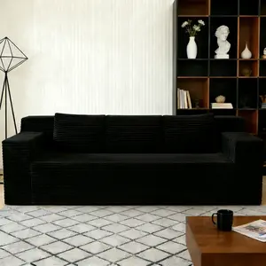 71" 3Setaser Sofa, Corduroy Fabric, Deep Seat Couches, Comfy Loveseat Sofa, No Assembly, 1pcs for Living Room, Bedroom, Conference Room, Apartment