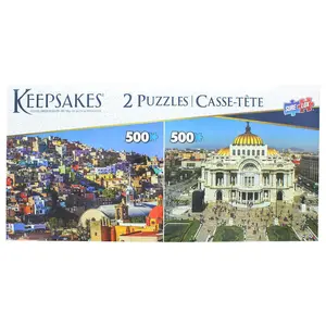 Set of 2 Keepsakes 500 Piece Jigsaw Puzzles | Mexico City / Barranquilla