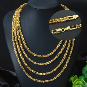 ORPHIC Men's Stainless Steel Triple-Twist Milan Rope Chain Necklace, Hip Hop Style Jewelry Gift
