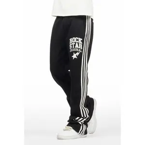 Gerrit Black Fleece Stacked Baggy Track Pant