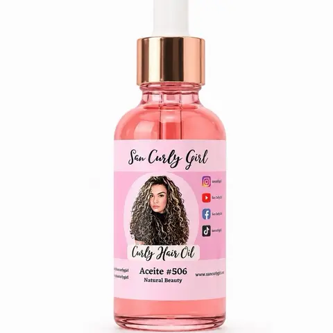 Sancurlygirl Curly Hair Oil Alcohol Free - Nourishing Hydration for Curls, Controls Frizz, Enhances Shine, Gentle Formula, Moisturizing Haircare