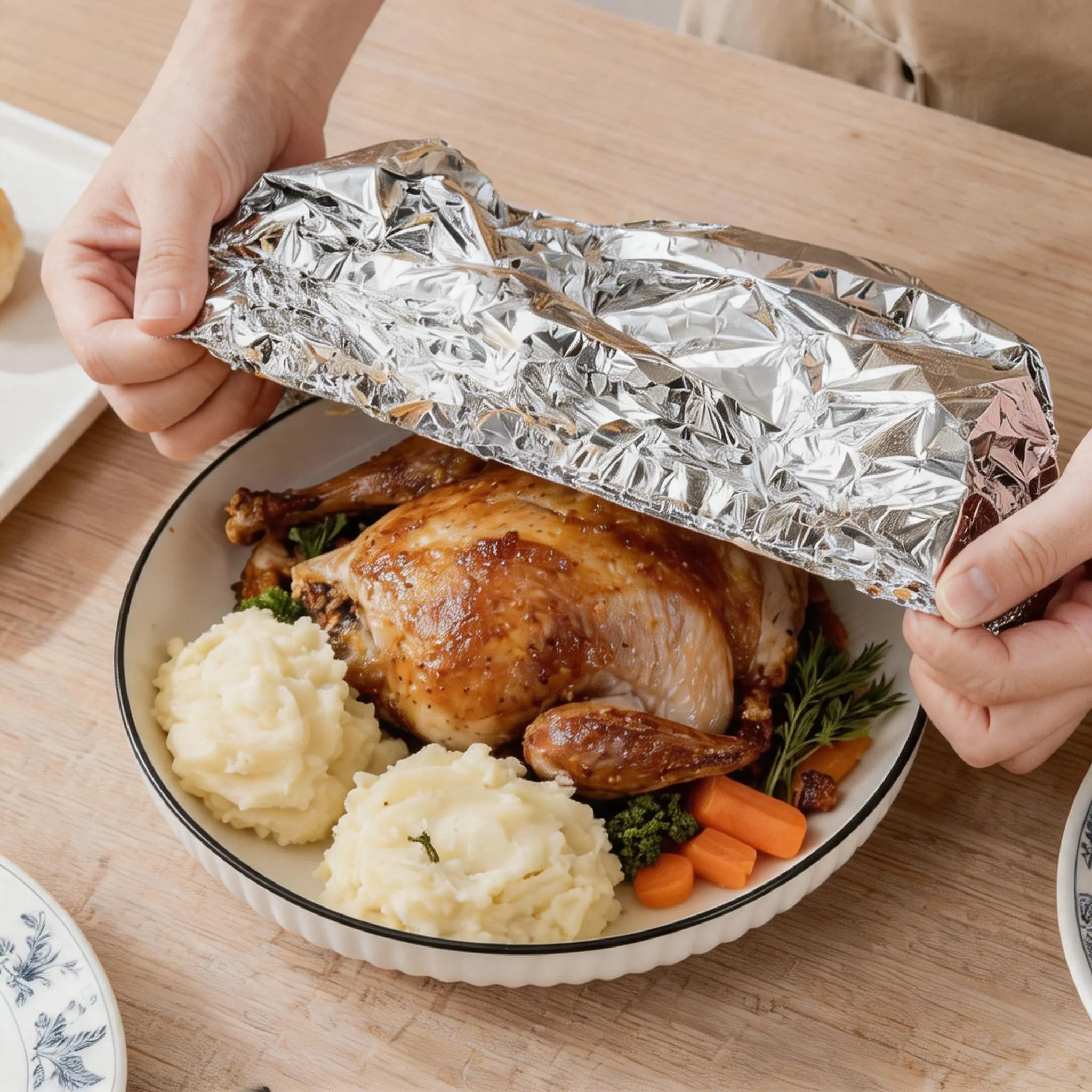 Reusable Aluminum Foil Food Covers | Heat Insulation Stretchable Bowl Covers, Universal Fit for Plates Bowls Containers, For Kitchen Leftovers Meal Prep