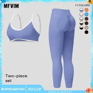 Women's Solid Criss Cross Crop Tank Top & High Waist Leggings & Zip Up Crop Jacket Tracksuit Set by MFVIM - Breathable Comfortable Outfits for Yoga, Gym, Workouts, Running, Yoga Wear, Workout Gym Clothing, Gym Sportswear,  Athletic Stretchy Material Sprin