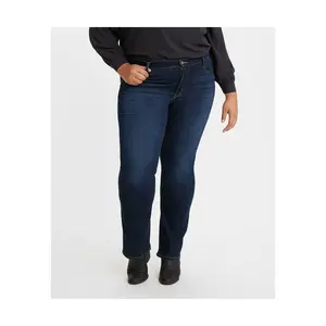 Levi's Women's Plus Size Mid-Rise Classic Bootcut Jeans - Cobalt Distress 24