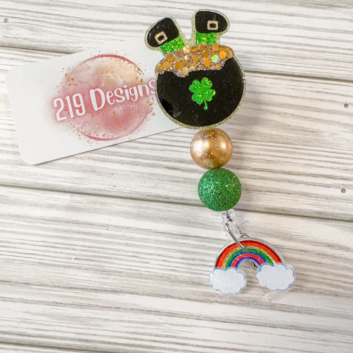 Pot of gold St. Patrick’s Day Badge Reel