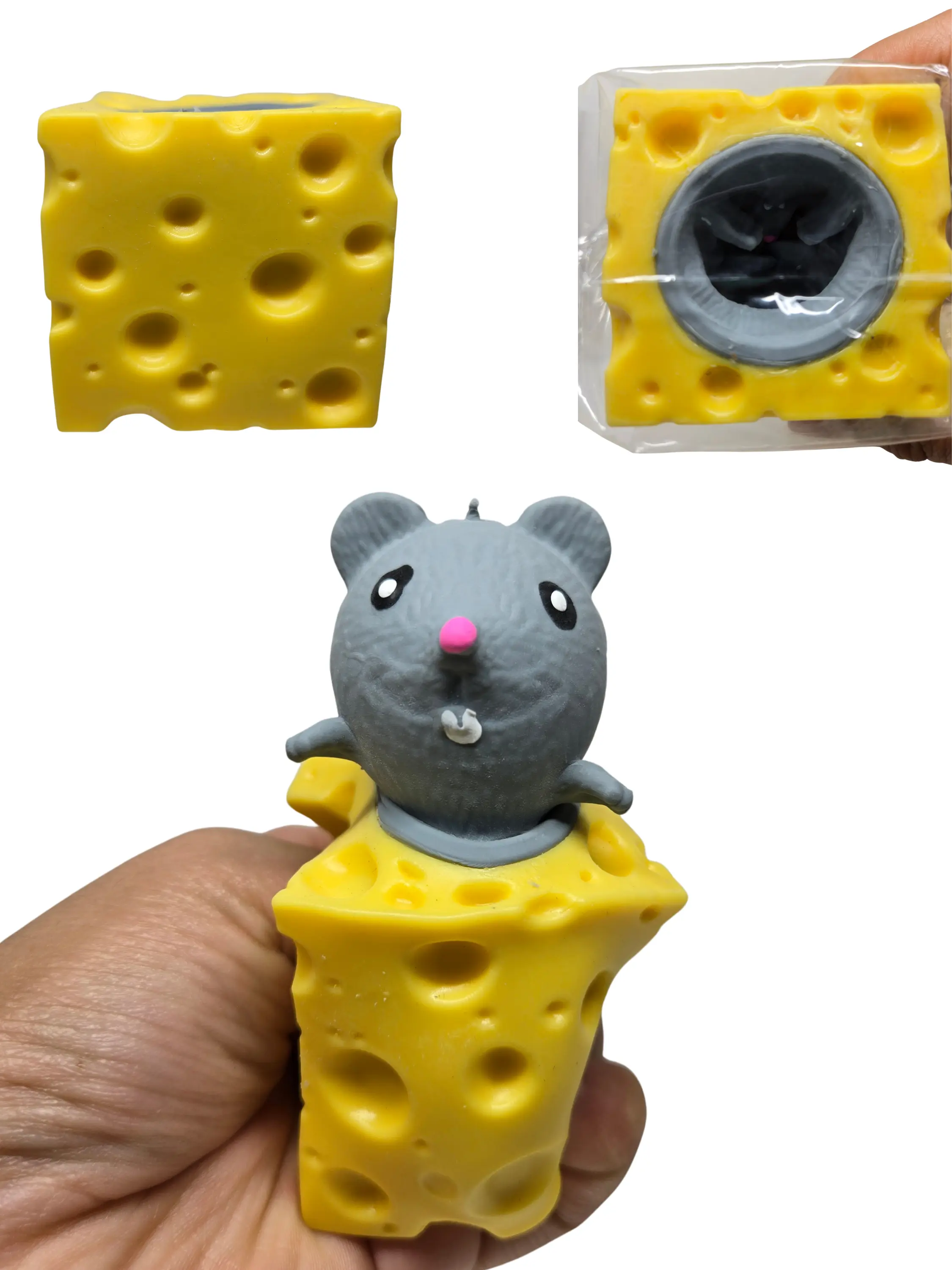 Cheese Mouse Squishy Stress Relief Fidget Toy