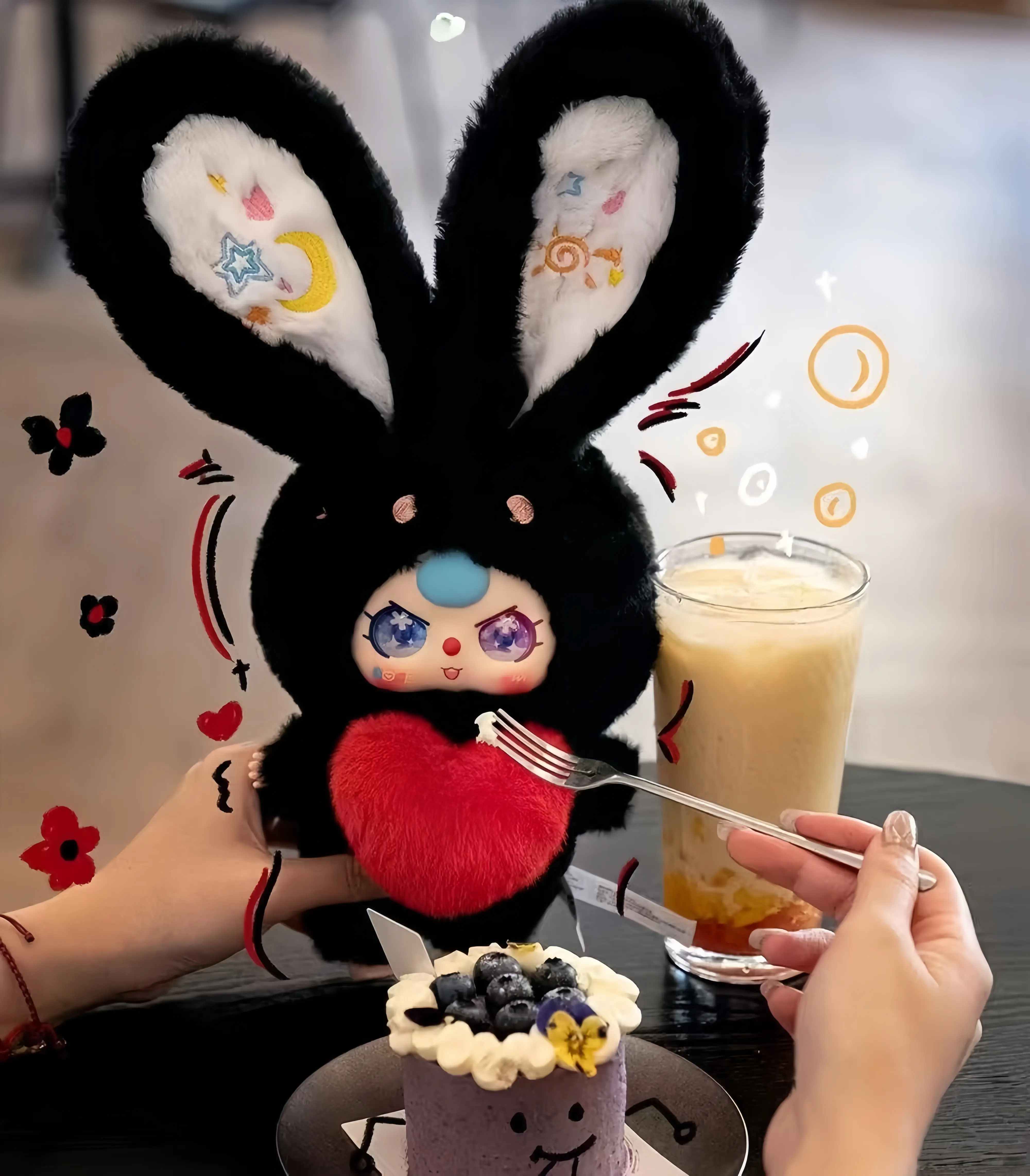 CN  Baby Three-Lily   Rabbit Town v3 100% series Mystery Boxes Bag Pendant Bunny Plush Dolls Soft Collectibles Hidden Style 1/72