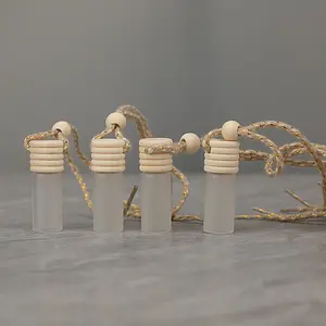 5ml frosted car perfume bottle pendant car mounted perfume pendant car interior pendant decoration fresh fragrance empty Car Air Diffuser