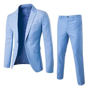 Men's Business Formal Suit, Male Groom And Best Man's Wedding Dress Two-piece Suit